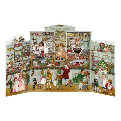 Fold ud Lågekalender Den Lille Julebutik