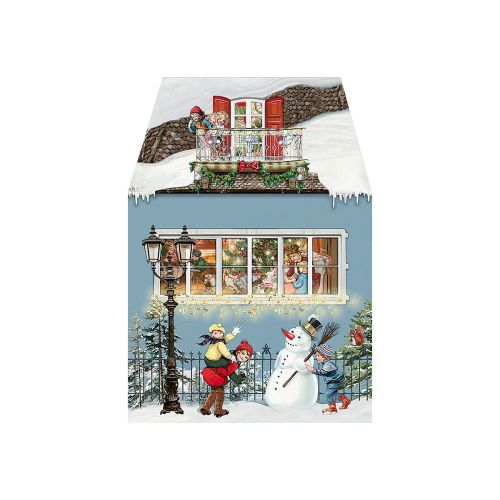 Mini Julekalender Julekort Huse 6 ass 1 stk