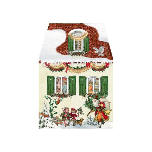 Mini Julekalender Julekort Huse 6 ass 1 stk