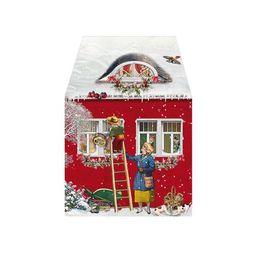 Mini Julekalender Julekort Huse 6 ass 1 stk