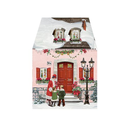 Mini Julekalender Julekort Huse 6 ass 1 stk