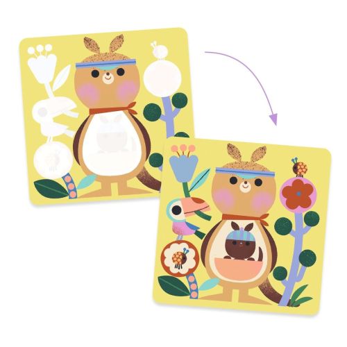 Djeco Magisk farvelægning Dyreunger fra hele verden