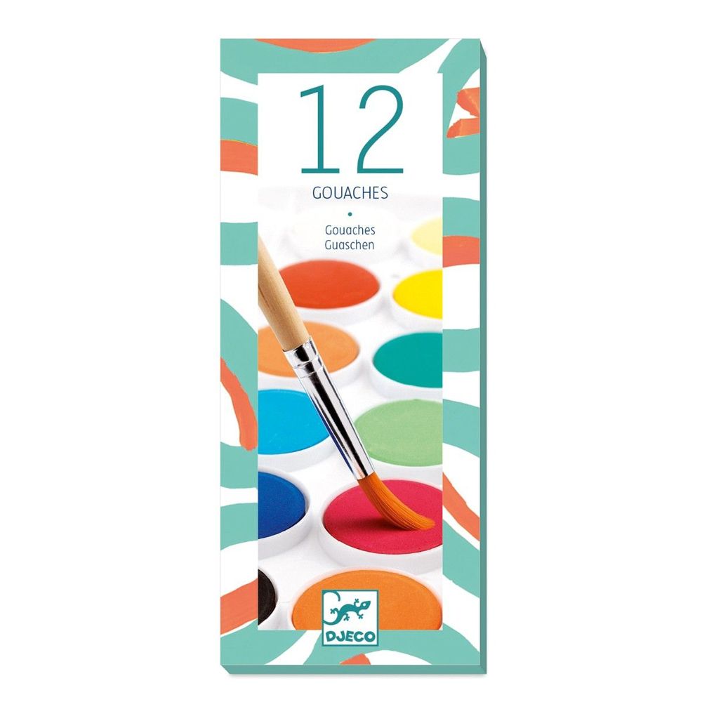 Djeco Vandfarver 12 farver