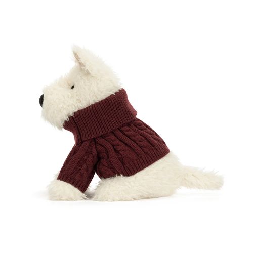 Jellycat Skotsk Terrier Munro med striktrøje
