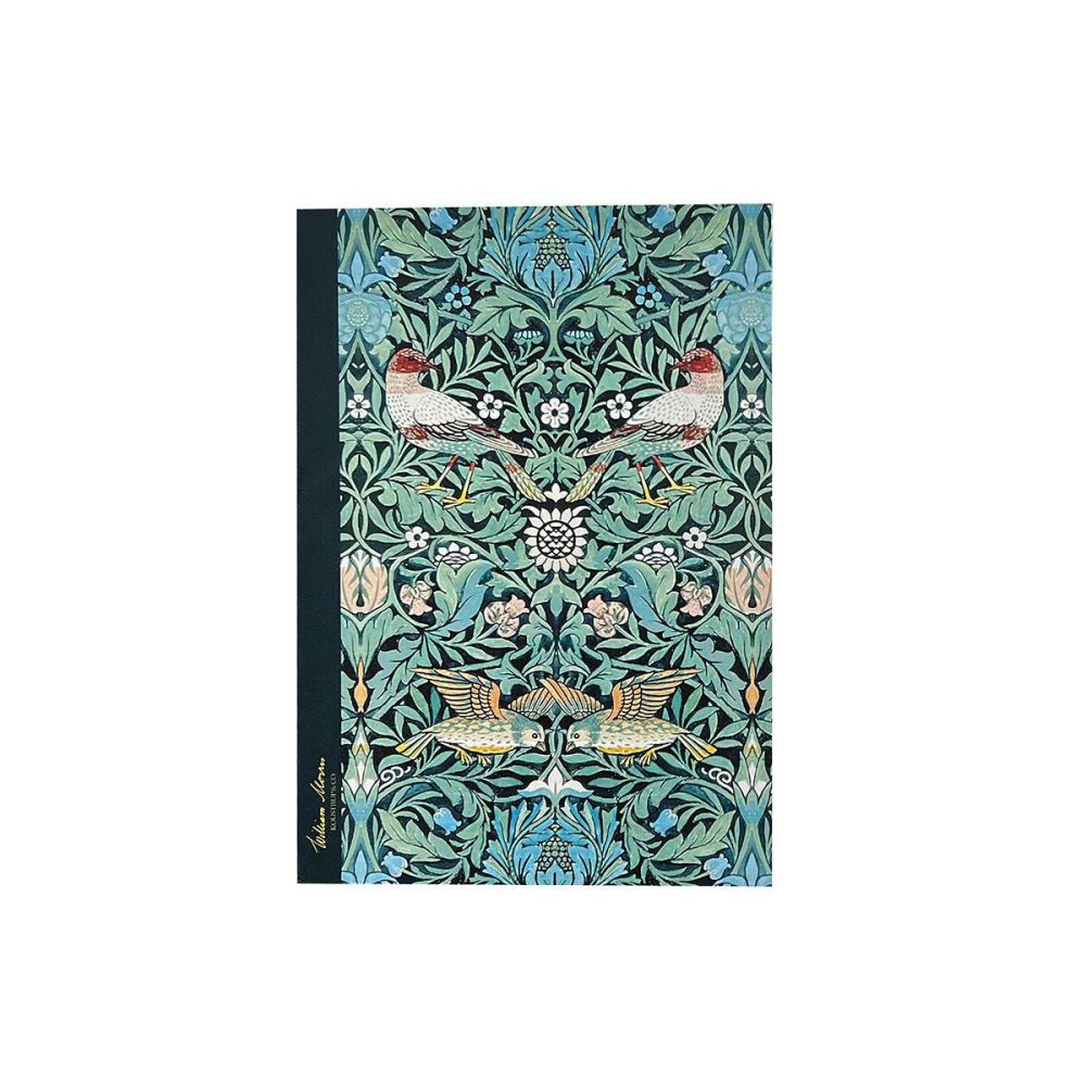 Notesbog Linjeret William Morris Bird Green