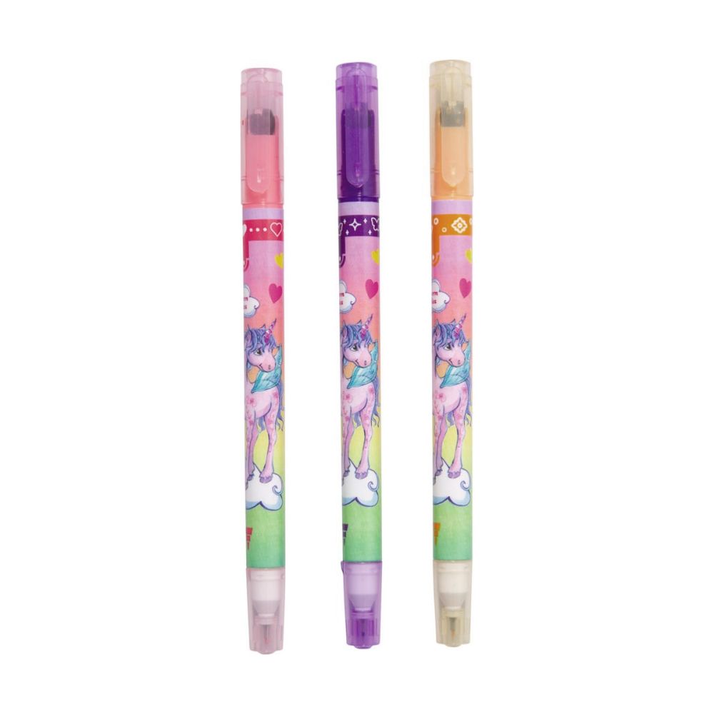 Fineliner med Rulle Stempel 3 ass 1 stk
