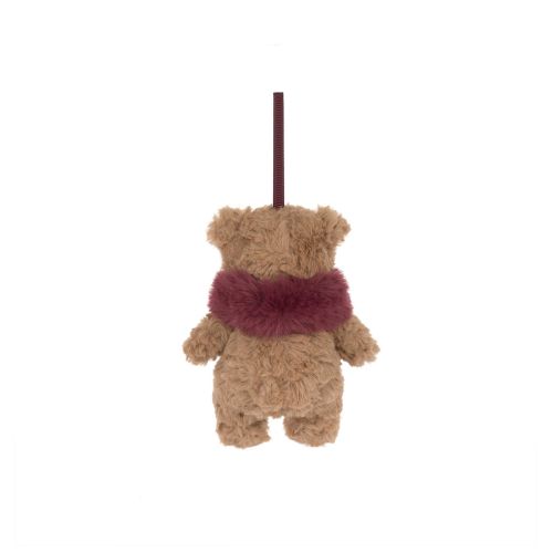 Jellycat Ophæng Bartholomew Bjørn Mørkerød