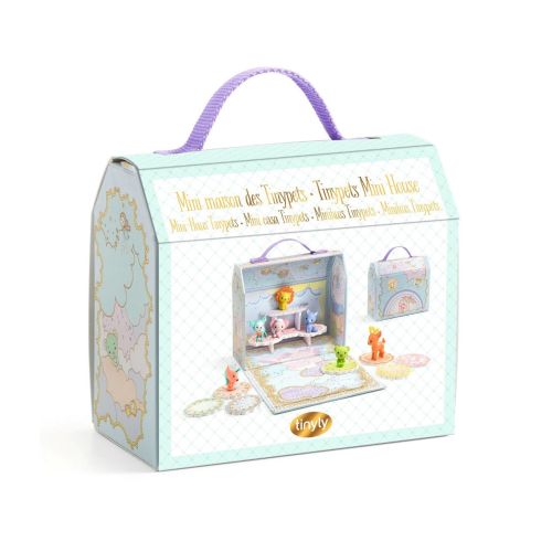 Djeco Tinyly Tinypets Mini Hus med 7 kæledyr