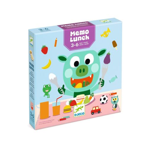 Djeco Huske og Samarbejdsspil Memo Lunch 3+