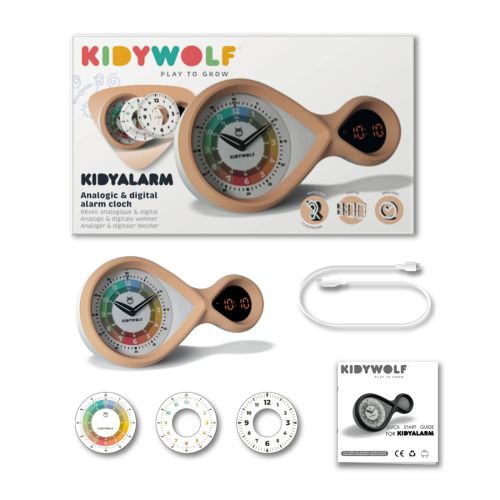 KidyWolf Vækkeur KIDYALARM - Bronze