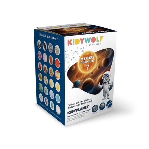 KidyWolf Kidyplanet Mystery Planet - Udgravningssæt med krystaller