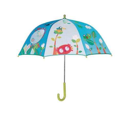 Paraply til børn med lemur og venner
