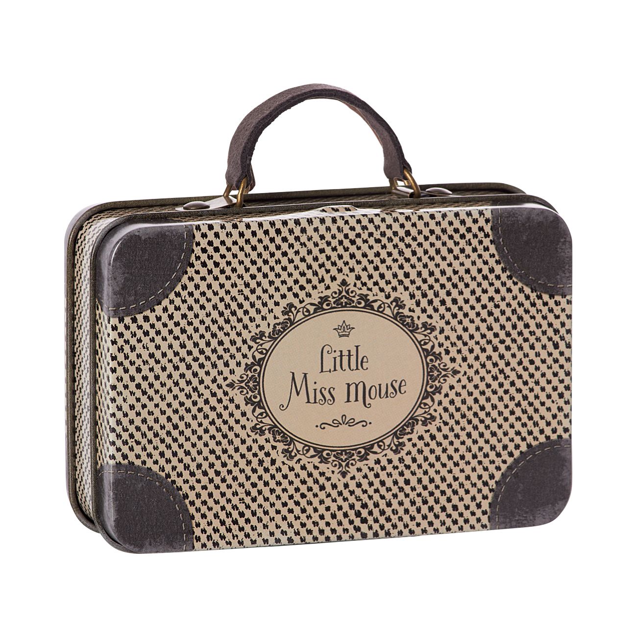 Mini kuffert i metal fra Maileg little Miss mouse