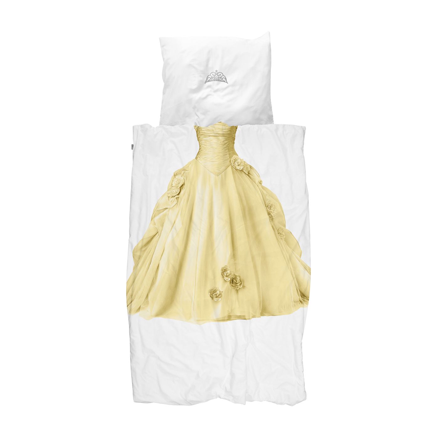 Snurk sengetøj prinsesse med gul kjole