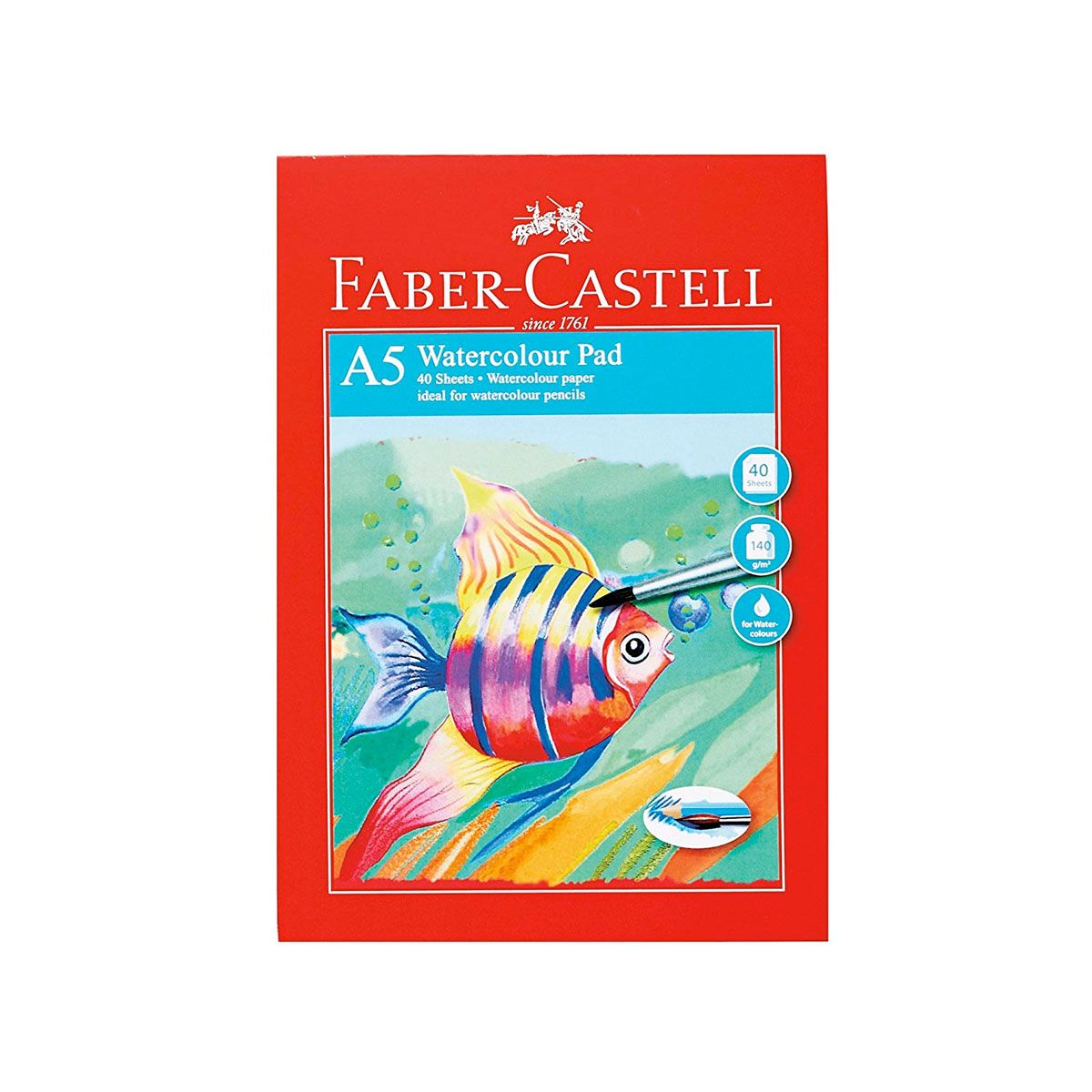 blok til vandfarve A5 fra Faber-castell