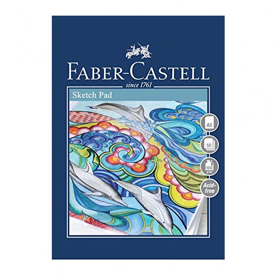 Lille tegneblok A5 med 50 ark fra Faber-Castell